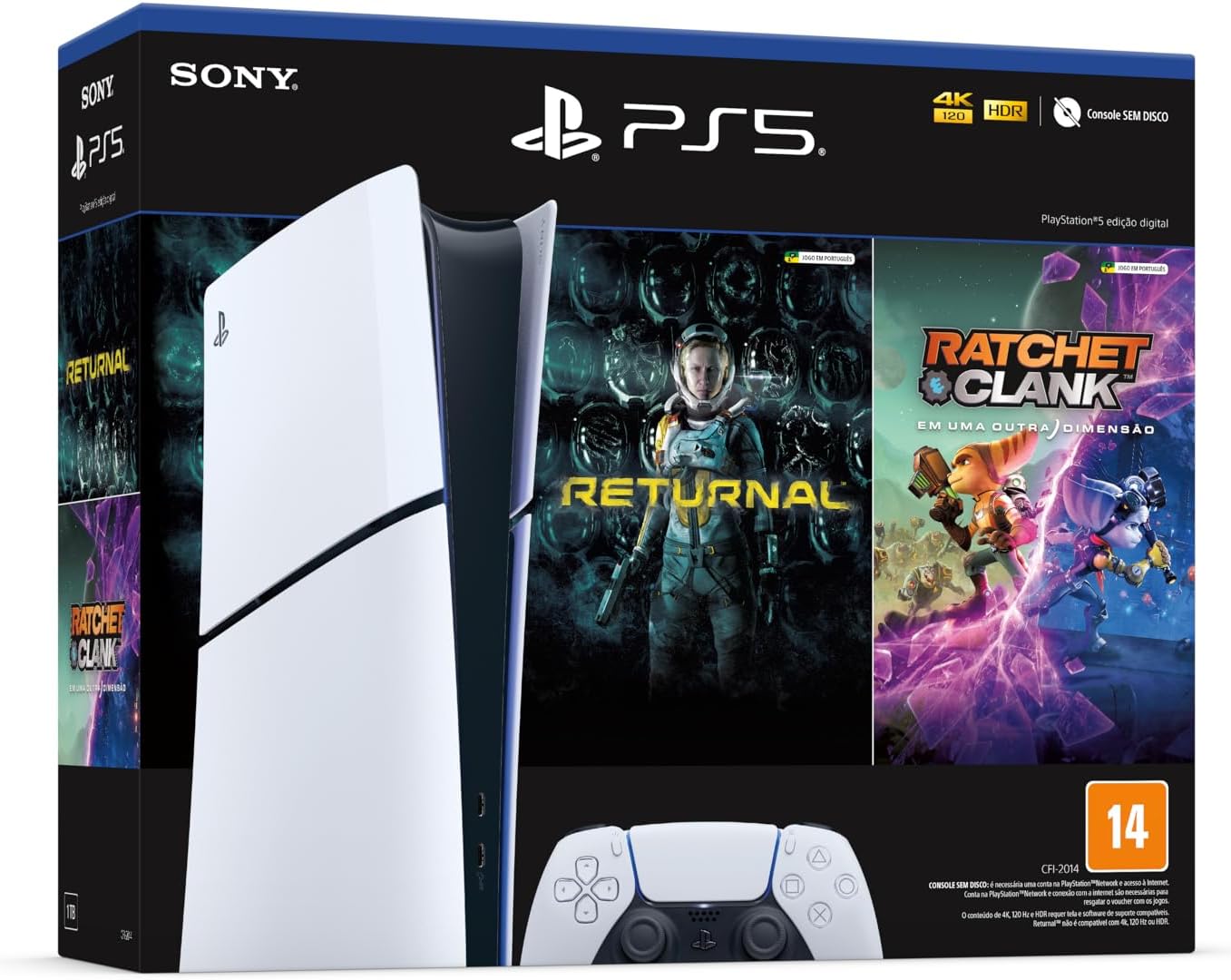 comparação PS5 e PS5 Slim